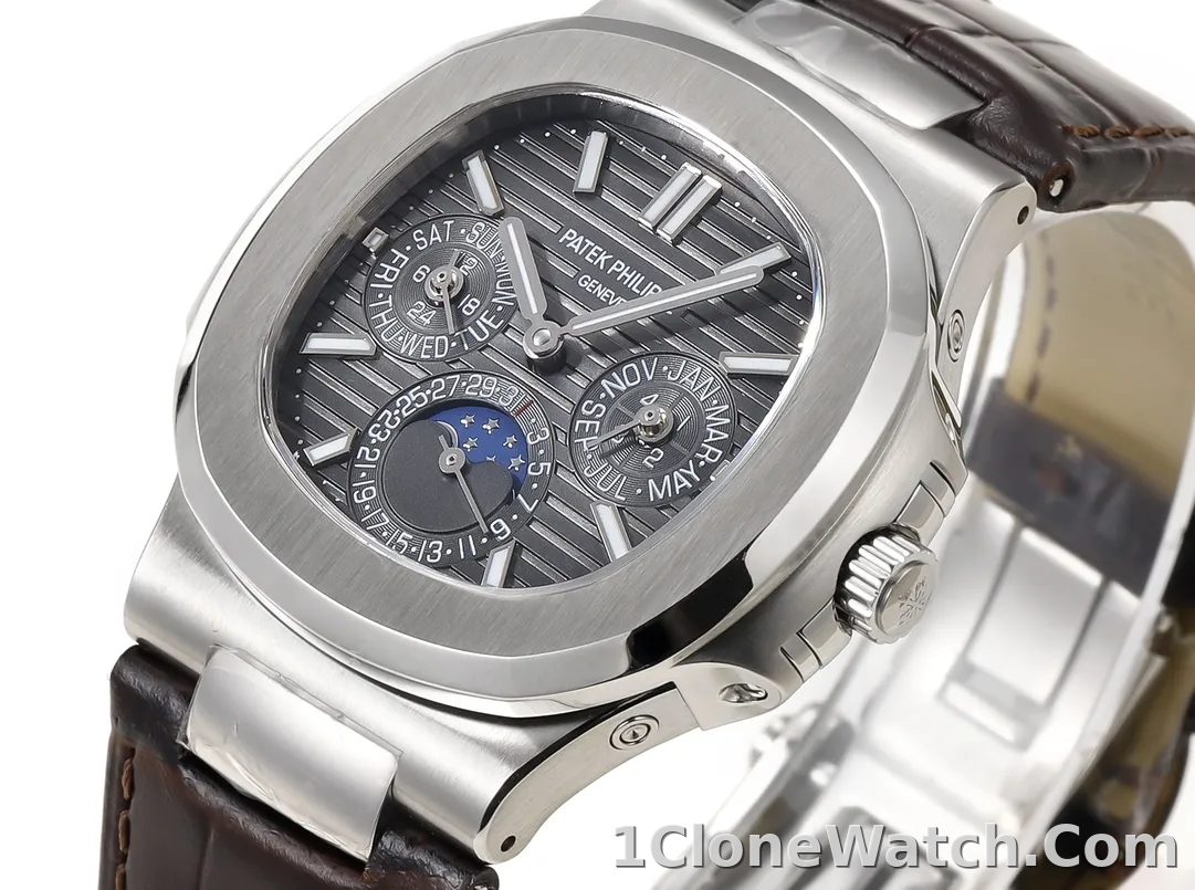 Patek Philippe Nautilus Grey Perpetual Watch - detail