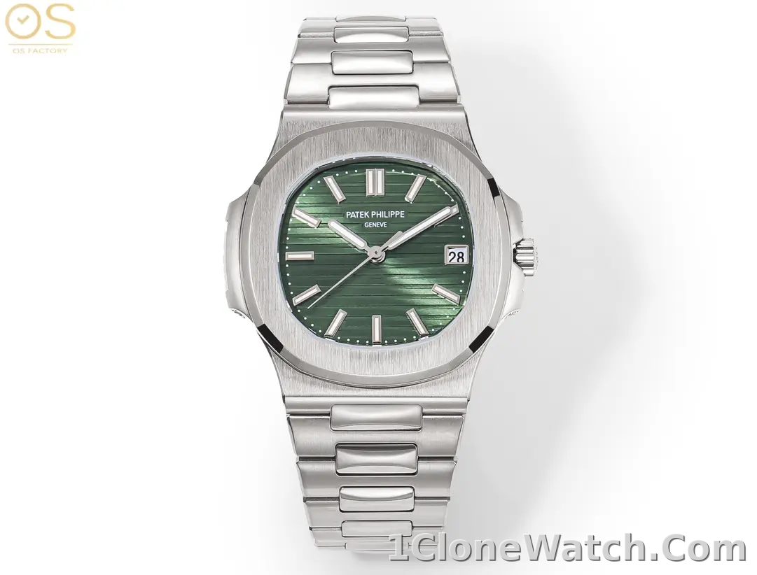 OSFactory Nautilus Green Dial Steel Watch - detail