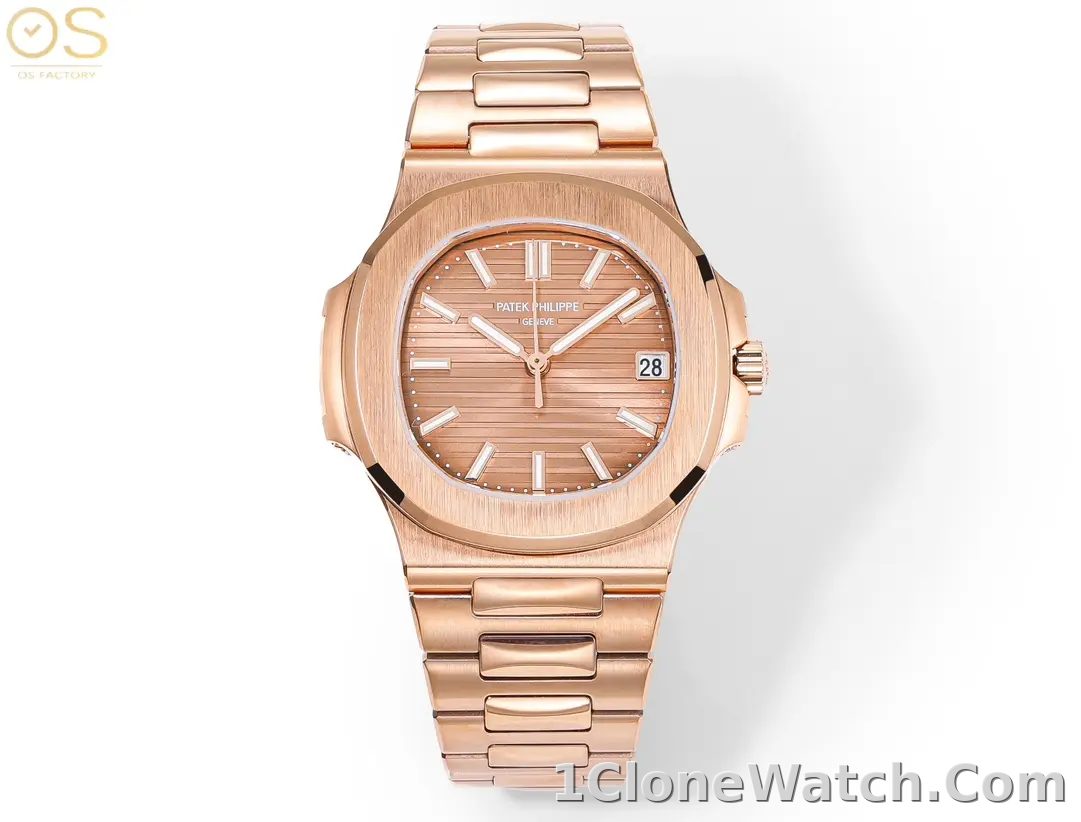 OSFactory Rose Gold Nautilus Style Watch