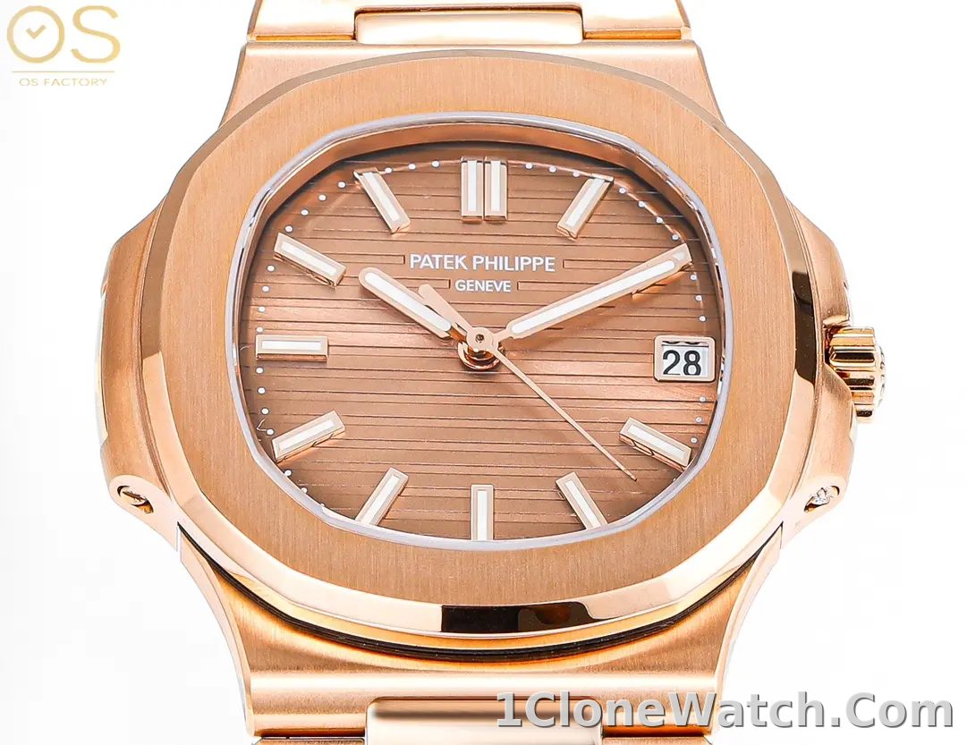 OSFactory Rose Gold Nautilus Style Watch - detail