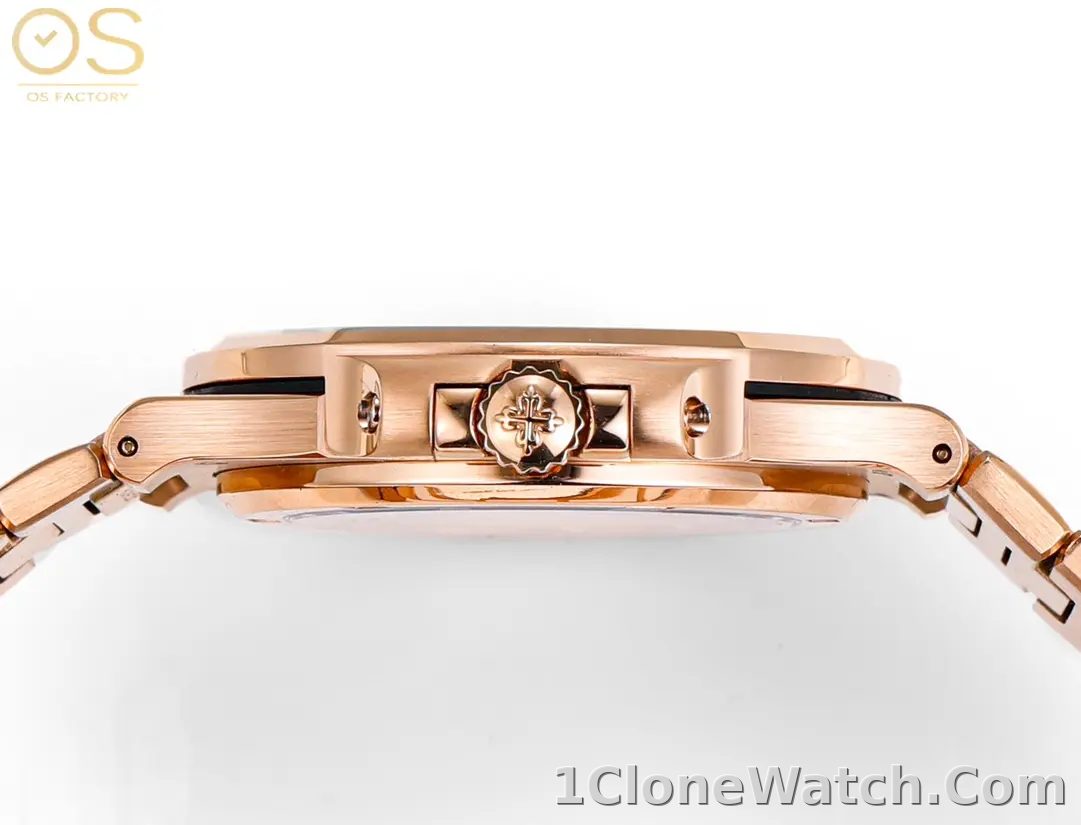 OSFactory Rose Gold Nautilus Style Watch - detail