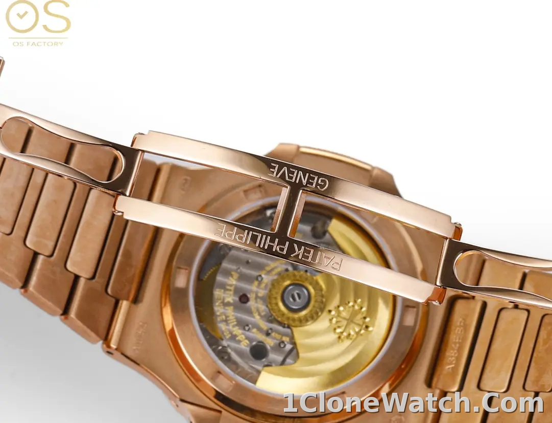 OSFactory Rose Gold Nautilus Style Watch - detail