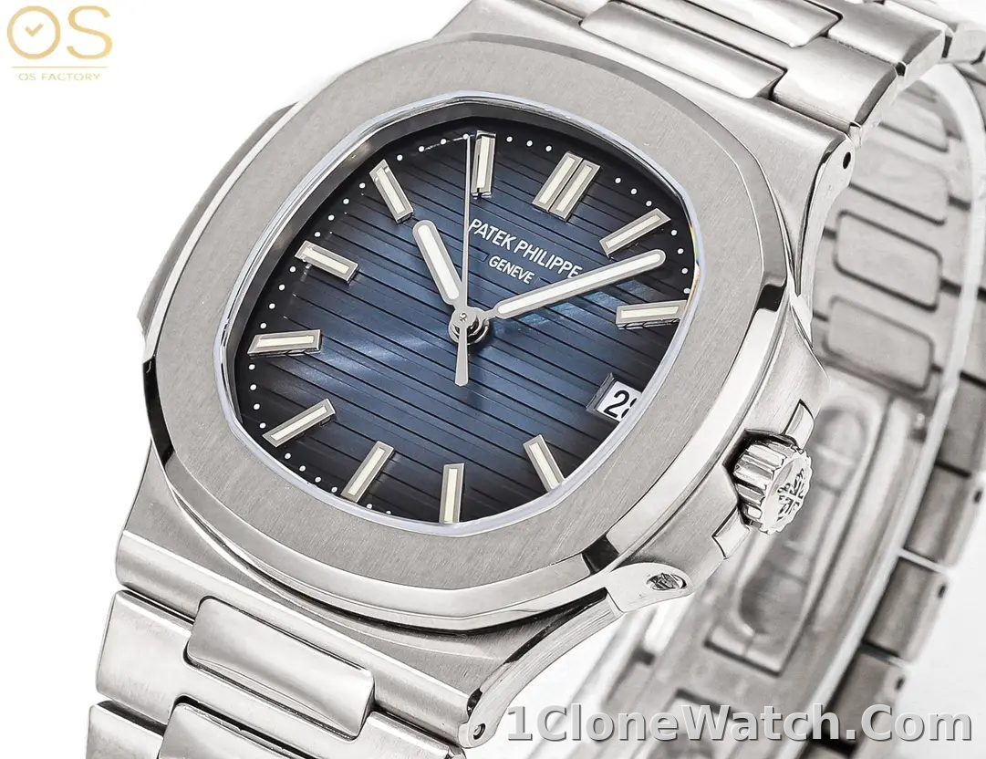 OSFactory Steel King Blue Nautilus Watch - detail
