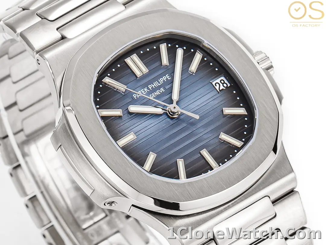 OSFactory Steel King Blue Nautilus Watch - detail