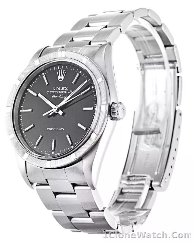 Rolex Air-King 34mm Black Dial 14010 - detail