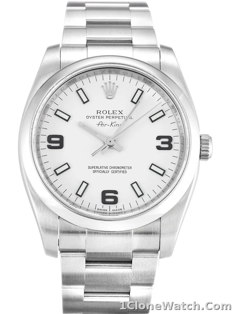 Rolex Air-King 34mm White Dial 114200