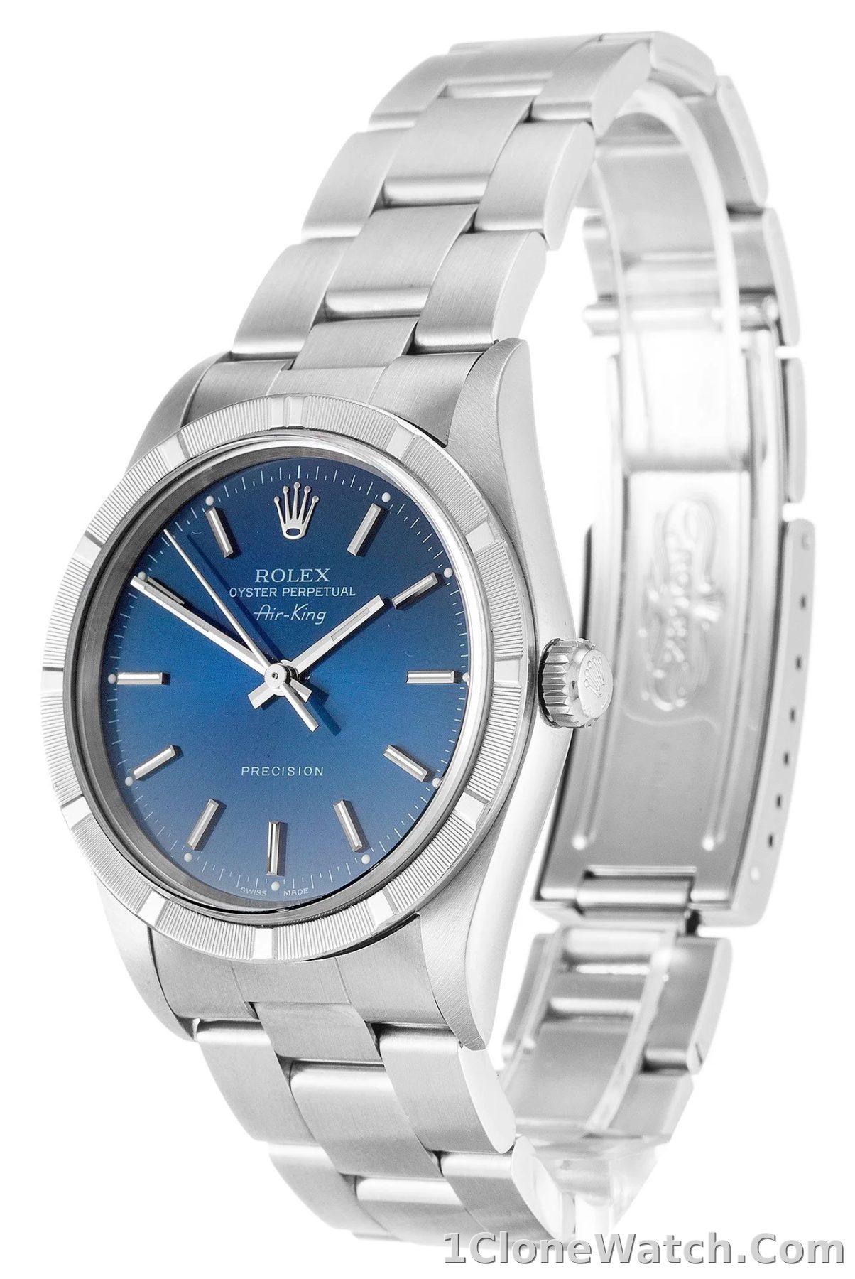 Rolex Air-King 34mm Blue Dial 14010M - detail
