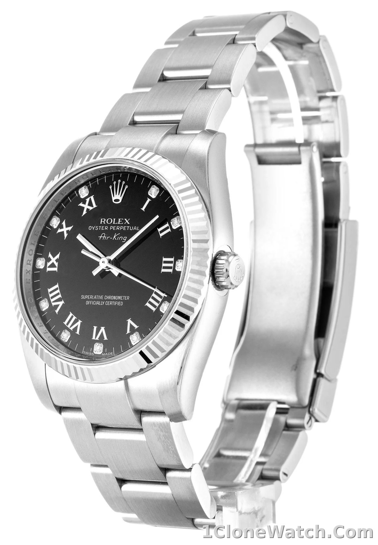 Rolex Air-King 34mm Black Dial 114234 - detail