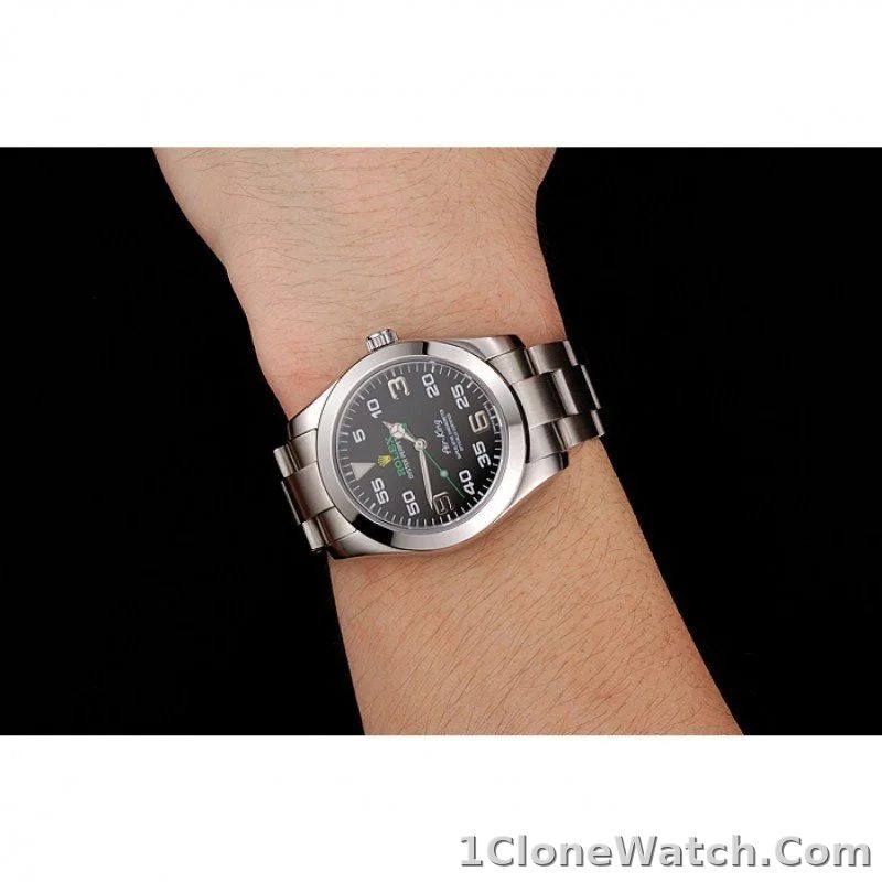 Rolex Air-King 38mm Black Dial 116900 - detail