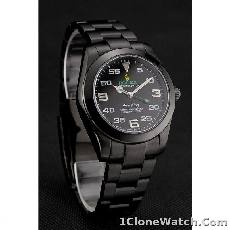 Rolex Air-King 38mm Black Dial 1454019 - detail