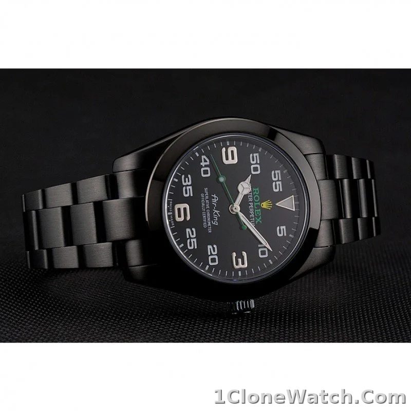 Rolex Air-King 38mm Black Dial 1454019 - detail