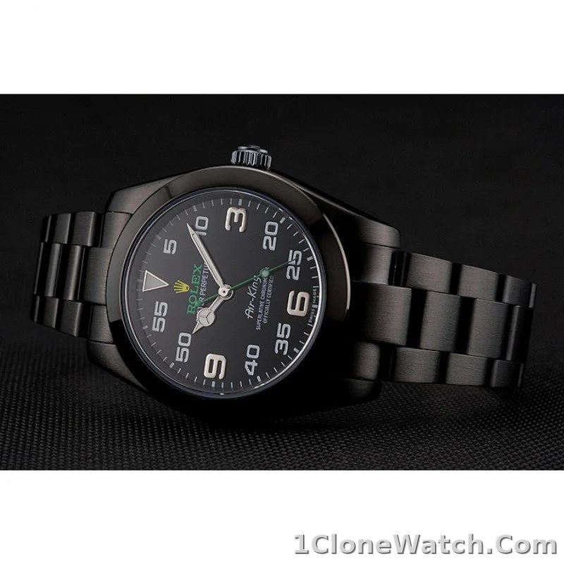 Rolex Air-King 38mm Black Dial 1454019 - detail