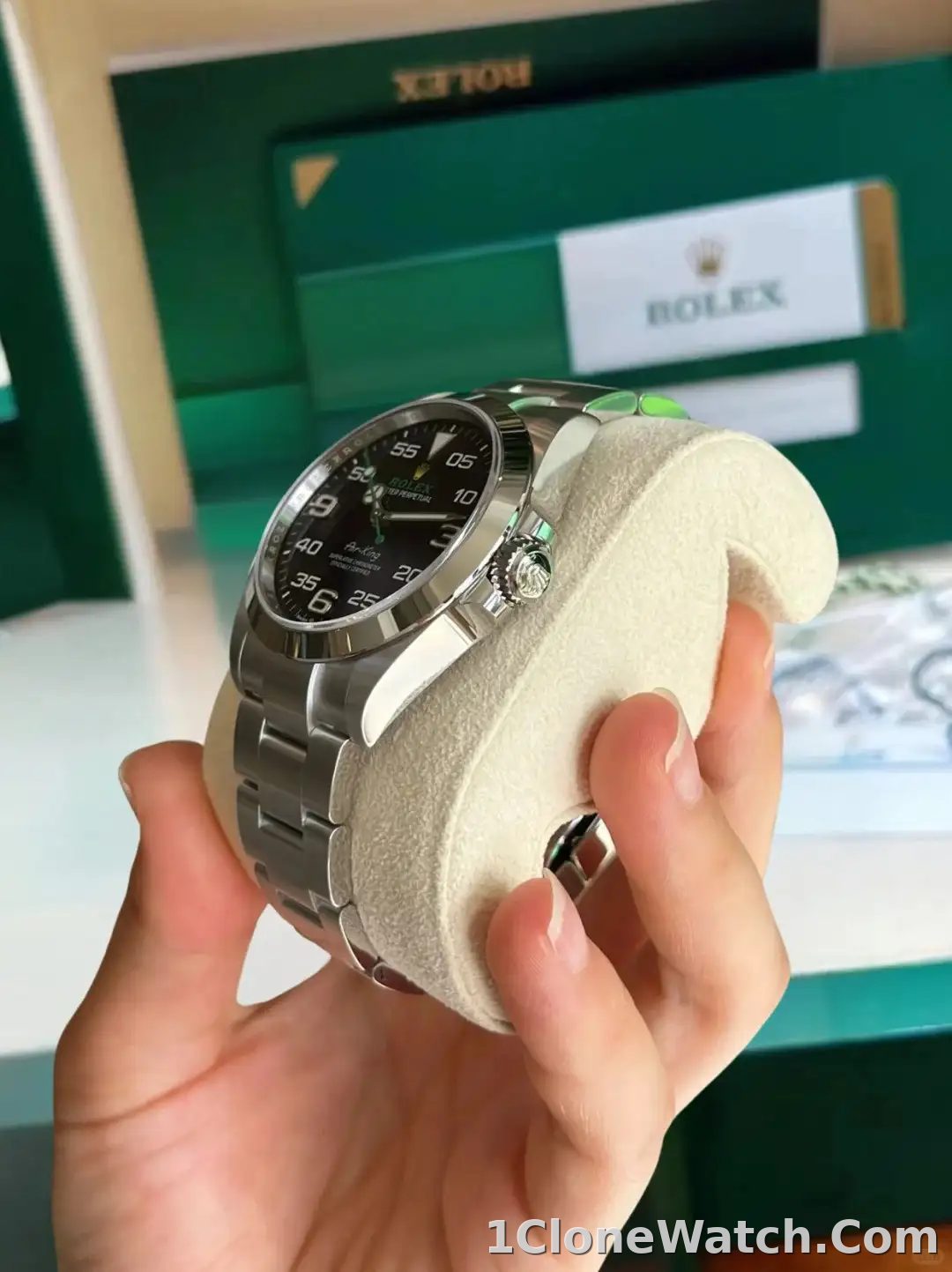 Rolex Air-King Oyster 40 mm Oystersteel 126900 - detail