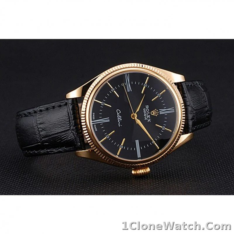 Rolex Cellini 40mm Black Dial 622832 - detail