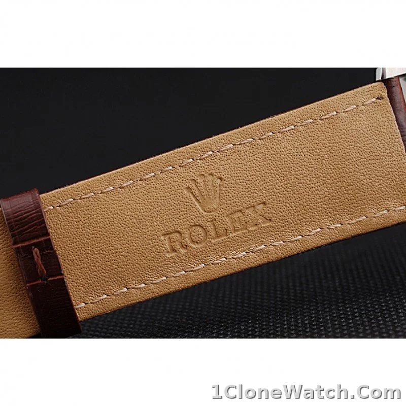 Rolex Cellini 40mm Orange Dial 622840 - detail