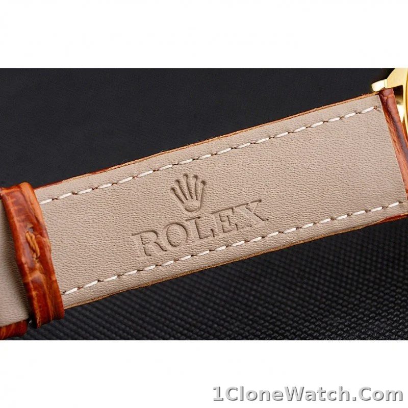 Superclone Rolex Cellini 38mm Gold Dial REP016797 - detail