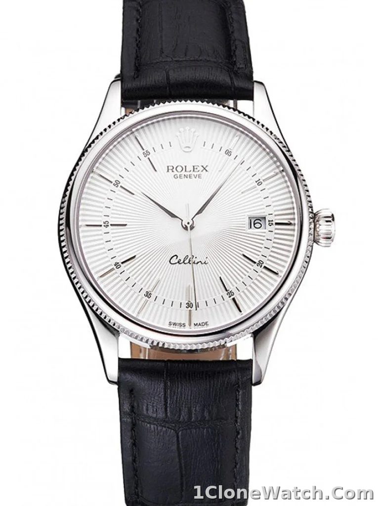 Superclone Rolex Cellini 38mm White Dial REP016802