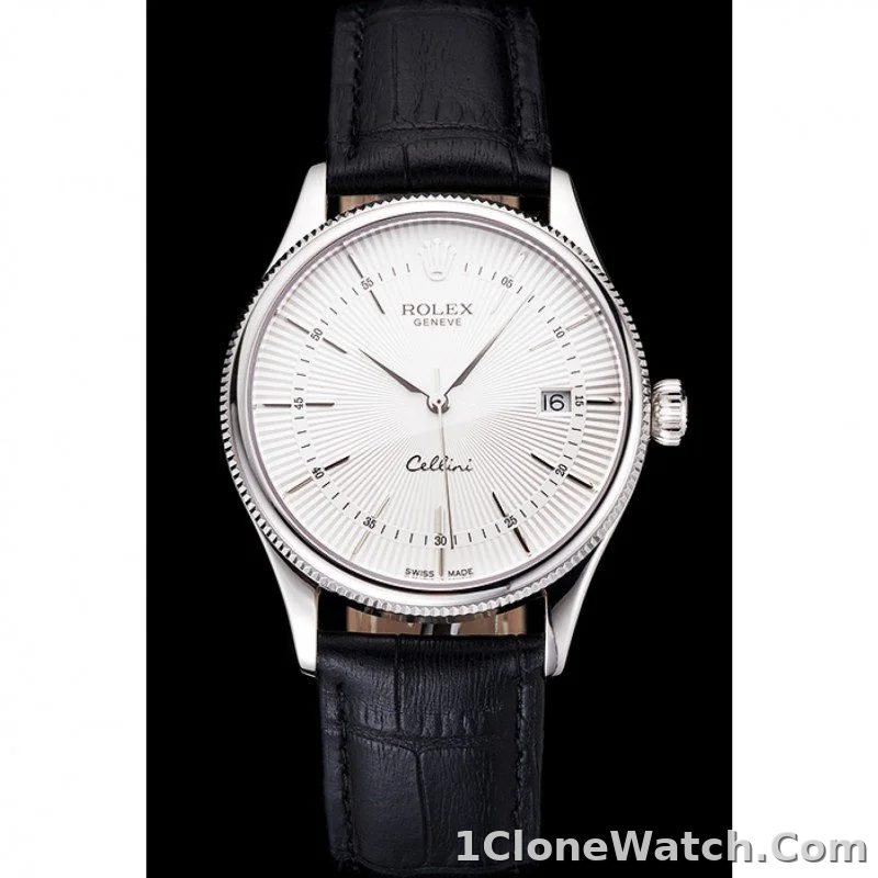Superclone Rolex Cellini 38mm White Dial REP016802 - detail