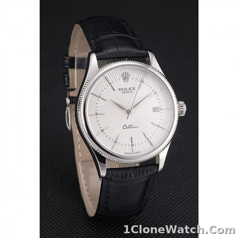 Superclone Rolex Cellini 38mm White Dial REP016802 - detail