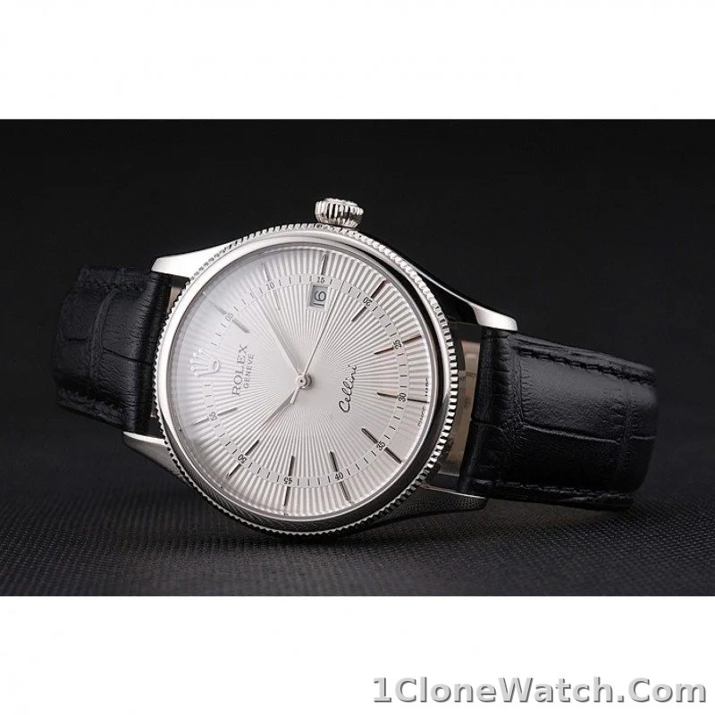 Superclone Rolex Cellini 38mm White Dial REP016802 - detail