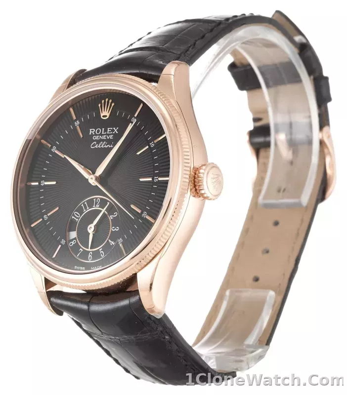 Rolex Cellini 39mm Black Dial 50525 - detail