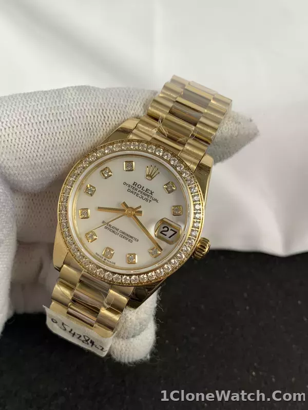 Rolex DateJust Midsize gold M278381RBR-0026 - detail