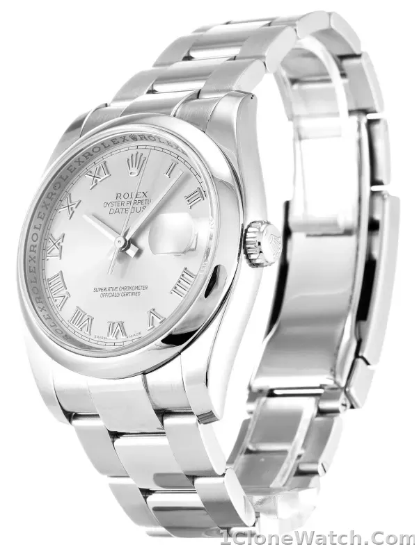 Rolex Datejust 36mm Silver Dial 116200 - detail
