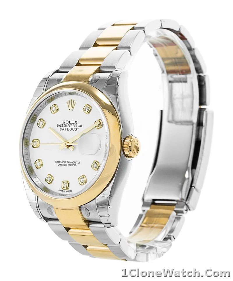 Rolex Datejust 36mm White Dial 116203 - detail