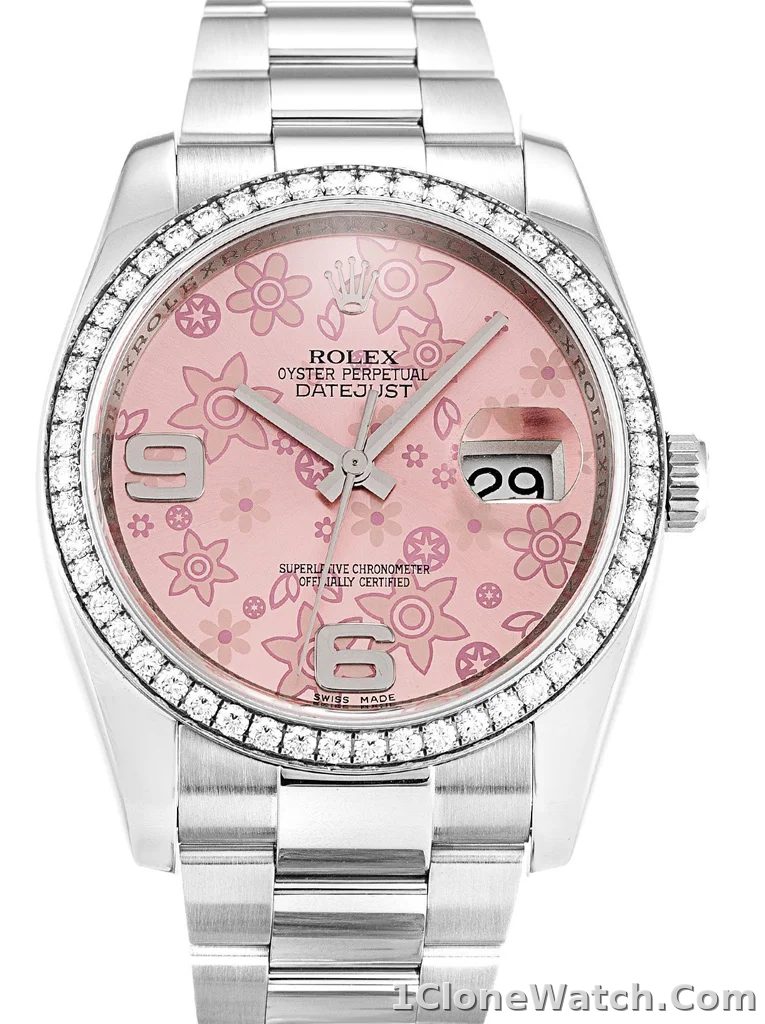 Rolex Datejust 36mm Pink Floral Dial 116244