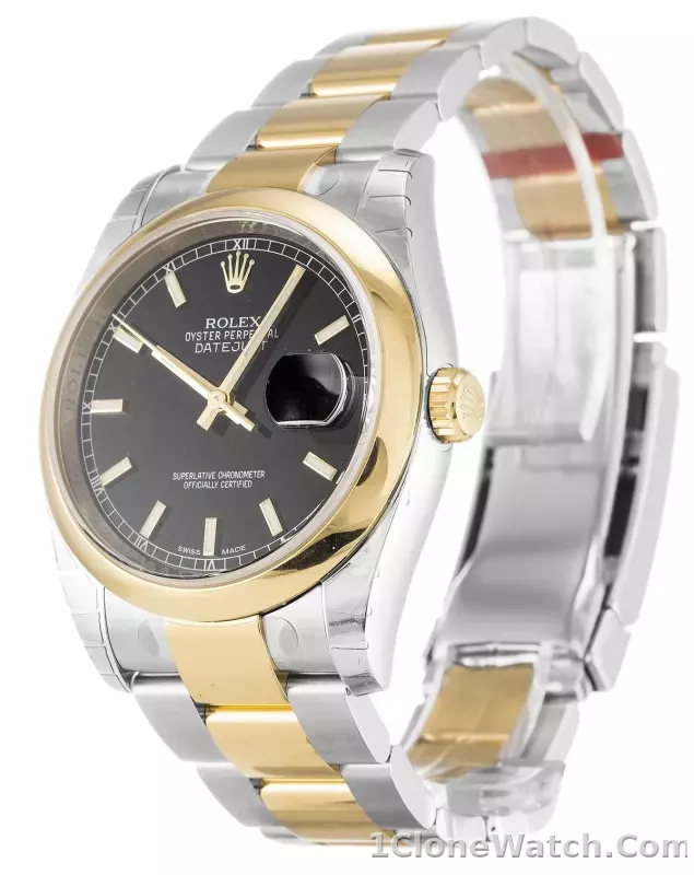 Rolex Datejust 36mm Black Dial 116203 - detail