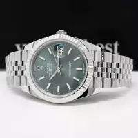 Rolex Datejust 41mm Green Dial 126334 Jubilee - view 8