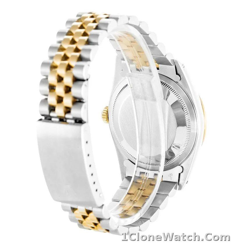 Rolex Datejust 36mm Gold Dial 16233 - detail