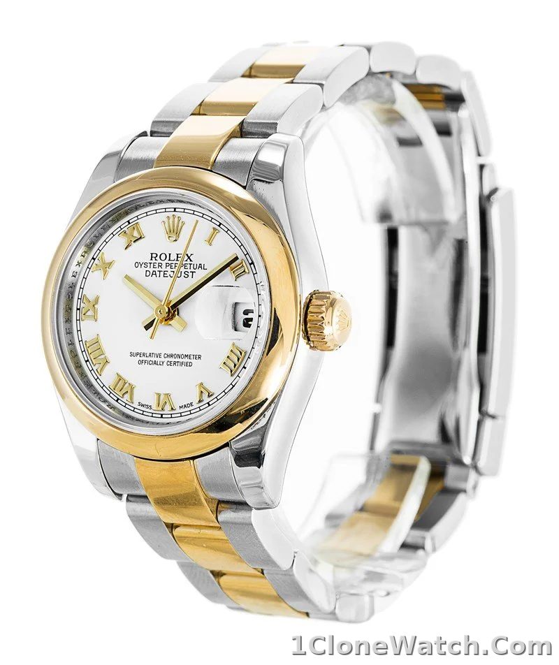Rolex Datejust 26mm White Dial 179163 - detail