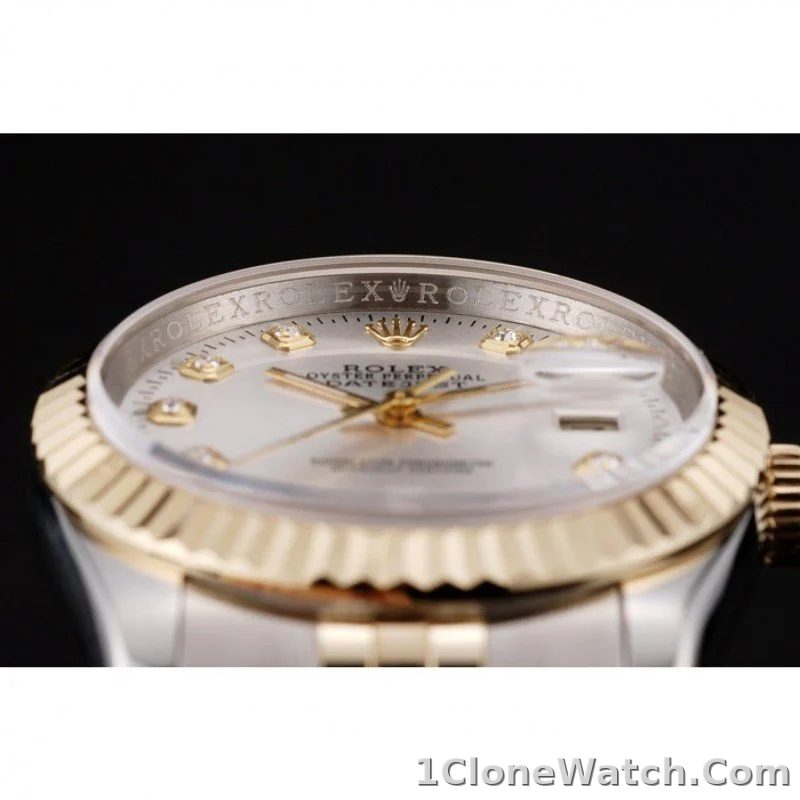 Superclone Rolex Datejust 36mm White Dial SRL10 - detail