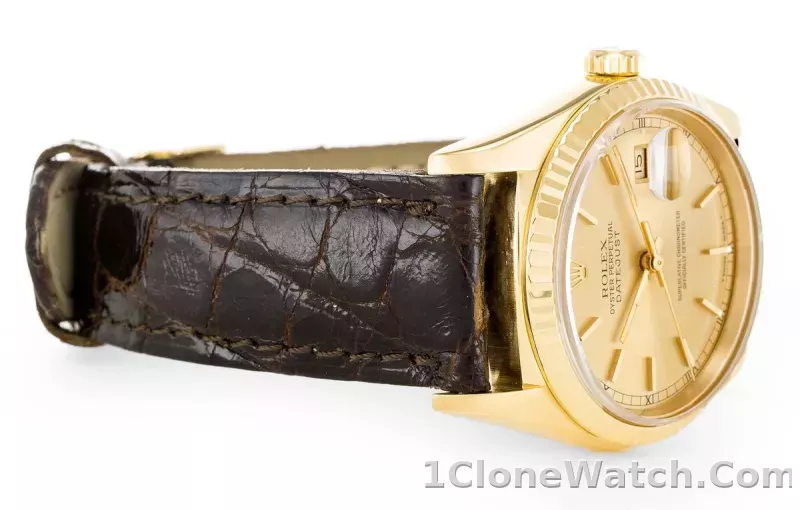 Rolex Datejust 36mm Champagne Dial 16238 - detail