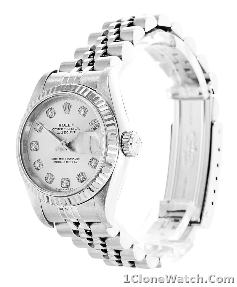 Rolex Datejust 26mm White Dial 79174 - detail