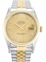 Rolex Datejust 36mm Champagne Diamonds Dial 16233 - view 1