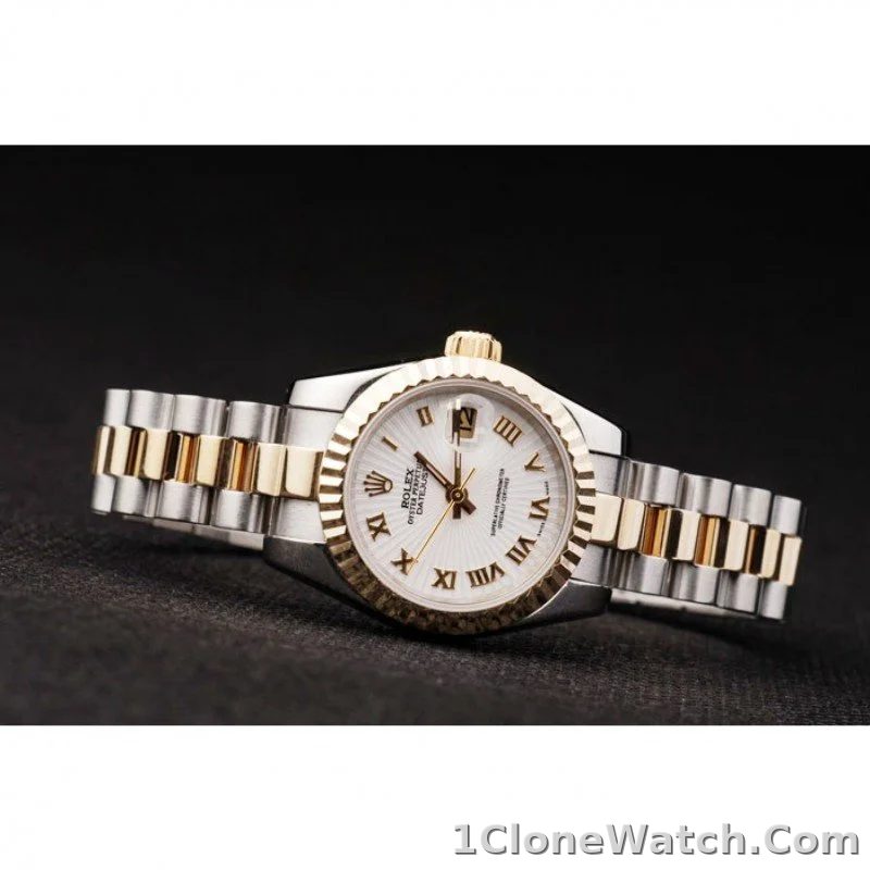 Superclone Rolex Datejust 26mm White Dial SRL104 - detail