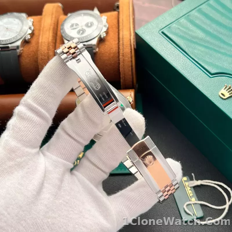 Superclone Rolex Datejust 41 mm Chocolate Dial 126331 Jubilee - detail