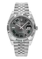 Superclone Rolex Datejust 41mm Rhodium Dial 126334  Wimbledon  Flutted / Jubilee - view 1