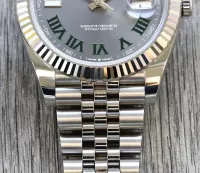Superclone Rolex Datejust 41mm Rhodium Dial 126334  Wimbledon  Flutted / Jubilee - view 5