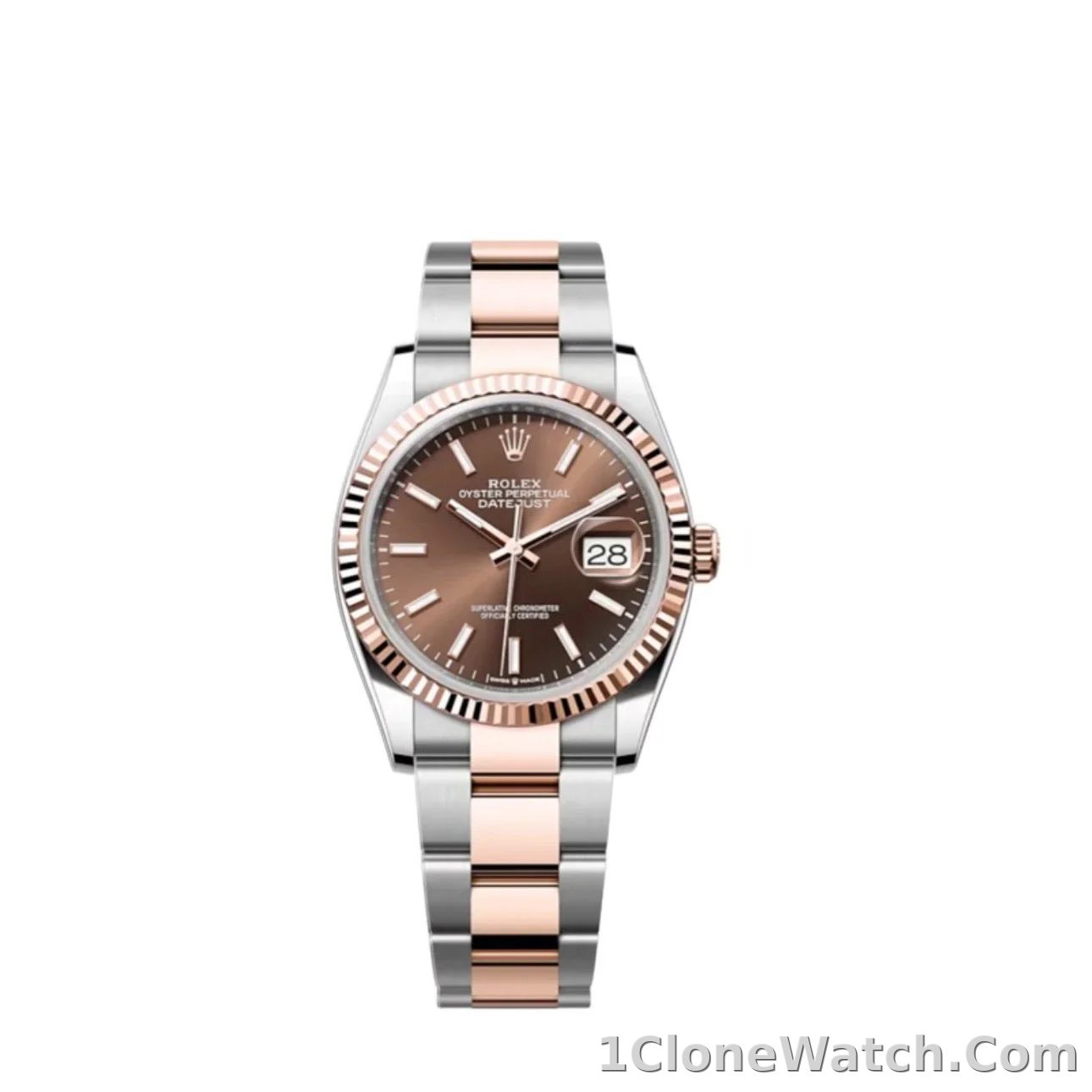 Superclone Rolex Datejust 36 mm Chocolate Dial 126231 Oyster