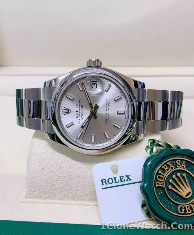 Superclone Rolex Datejust 31mm Silver Dial 278240 - detail