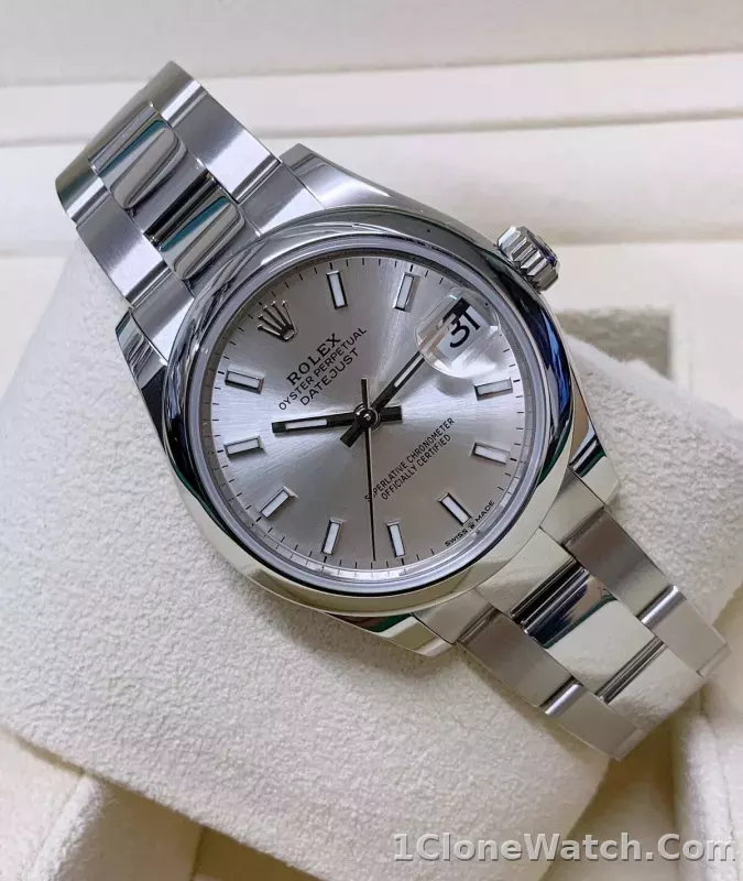 Superclone Rolex Datejust 31mm Silver Dial 278240 - detail