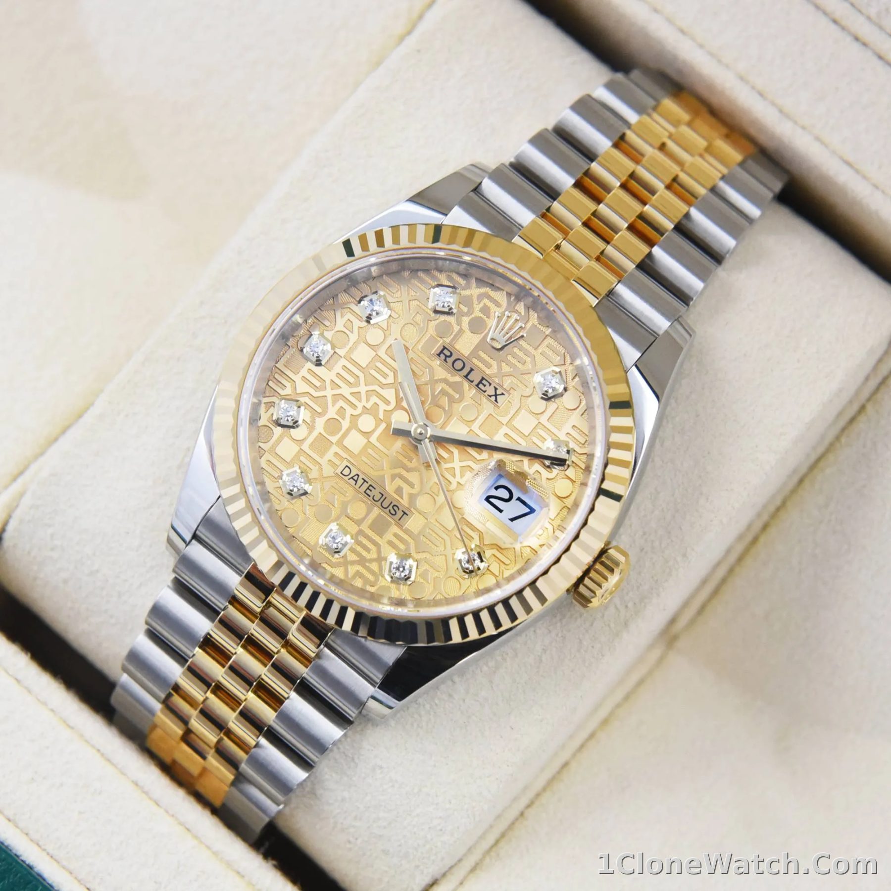 Superclone Rolex Datejust 36mm Jubilee Dial 126233 - detail