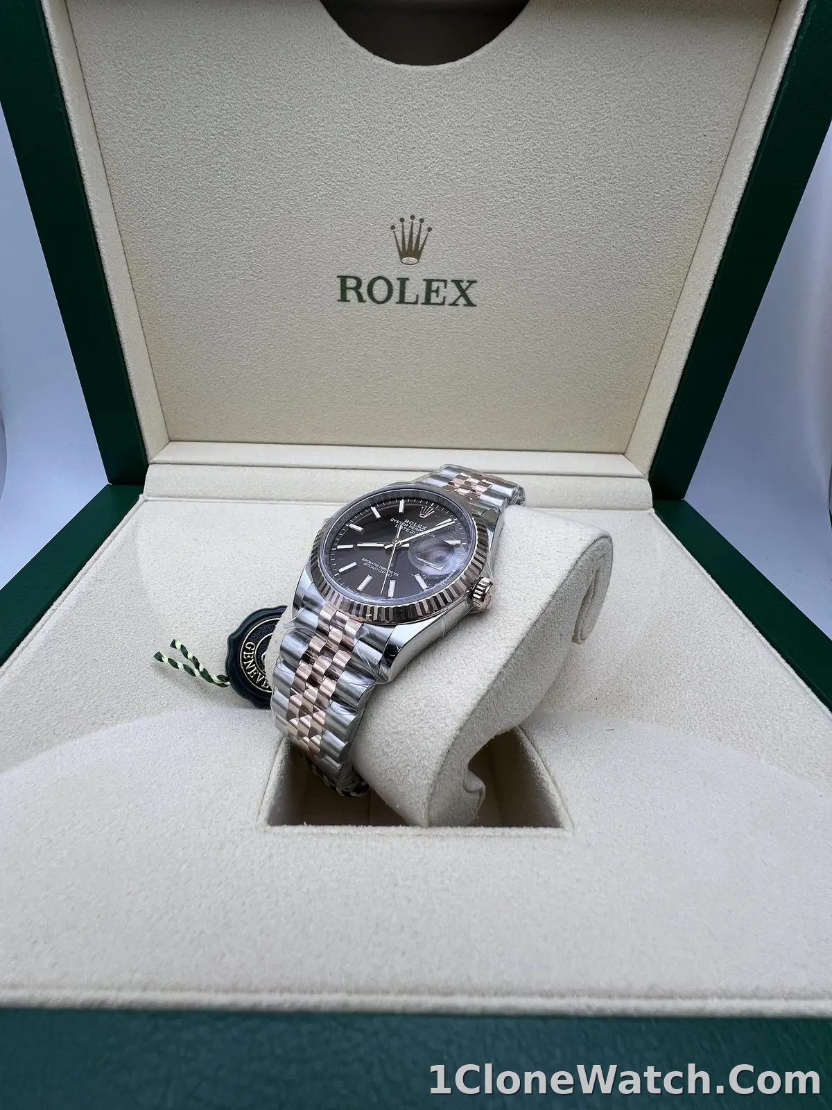 Superclone Rolex Datejust 36 mm Chocolate Dial 126231 Jubilee - detail