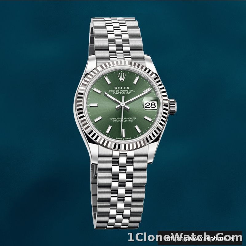 Rolex Datejust 31mm m278274-0018 Unisex Green Dial Silver-tone Swiss Replica Watch - detail