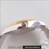 ROLEX DATEJUST SILVER DIAL SAPPHIRE CRYSTAL 41MM SWISS REPLICA m126333.0004 - view 7