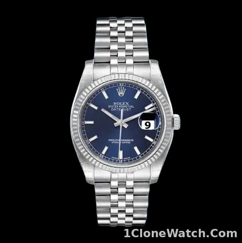 Rolex Datejust 116234BLSJ Men’s 36mm Watch Silver-tone