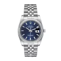Rolex Datejust 116234BLSJ Men’s 36mm Watch Silver-tone - view 1